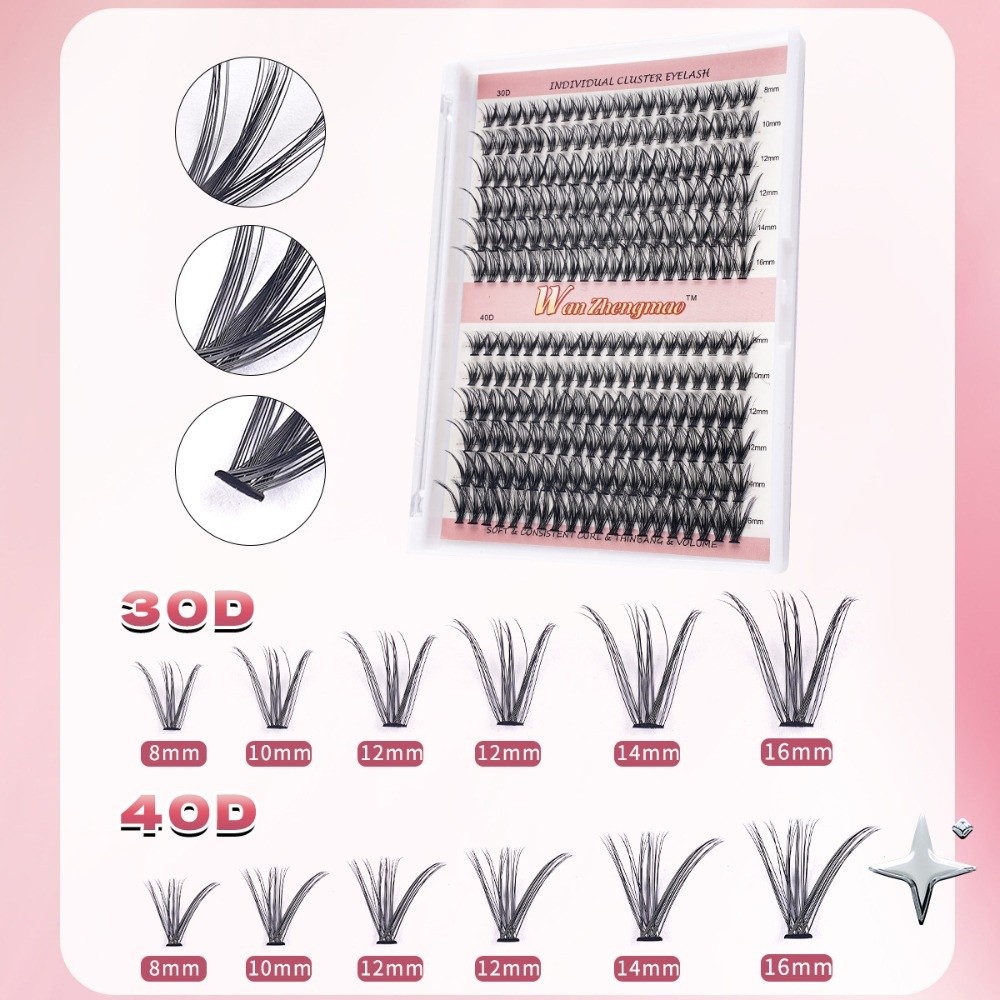 Eyelash Extension Wispy - Pestañas Postizas de 8-16 mm de