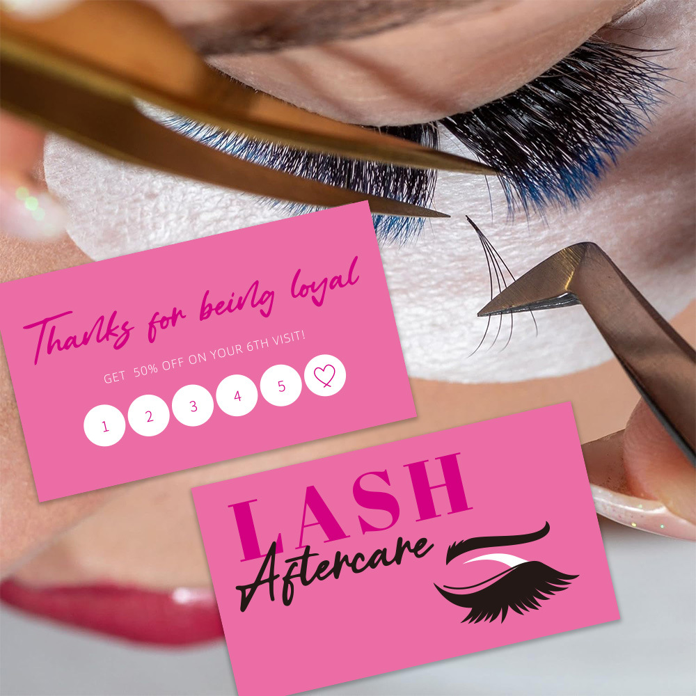 50 Uds. Tarjeta de visita de p - Eyelash Extension Single Lash reseña y precio
