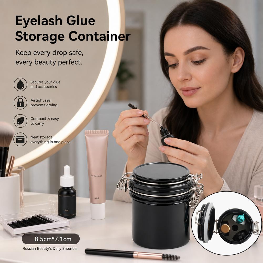 Contenedor Hermético para Pega - Eyelash Extension Repair reseña y precio